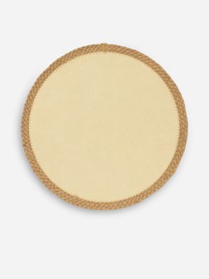 Jute Edge Placemat Cream 38cm