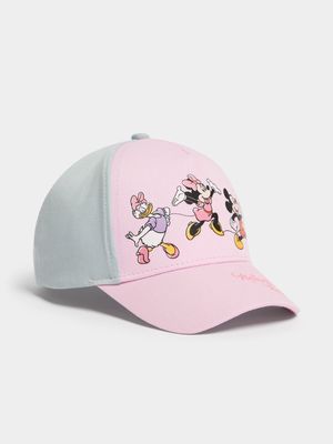 Jet Toddler Girls Pink/Grey Mickey & Friends Cap