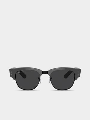 Ray-Ban Grey  Mega Clubmaster  Sunglasses