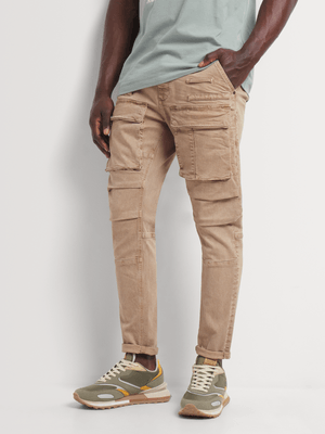 Men's Relay Jeans Fashion Multi Pocket Stone Cargo Pants