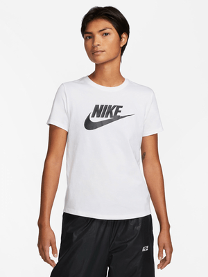 Nike Women's Nsw Club Essentials White T-Shirt