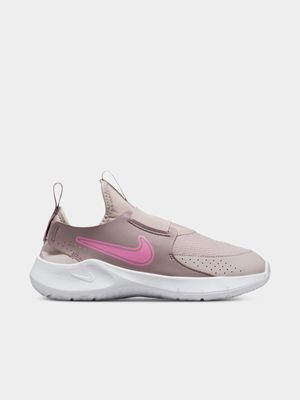 Junior Grade-School Nike Flex Runner 3 White/Pink Running Shoes