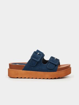 Women's Butterfly Feet Blue Patos 1 Flatforms