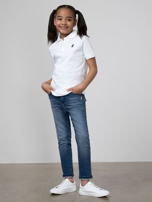 Girl's Polo White Nina Golfer