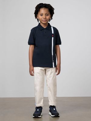 Boys Polo Navy Preston Active Golfer