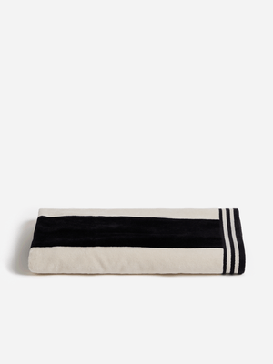 Jet Home Black/Milk Cabana Beach Towel