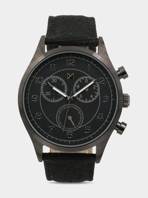 Men's Markham Casual Mock Chrono Black Watch