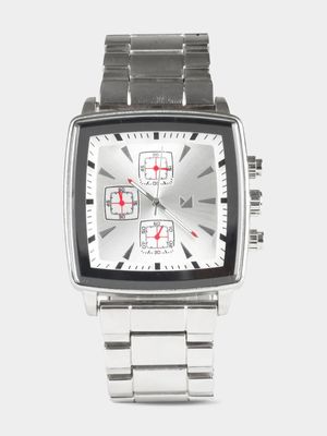 Men's Markham Square Bracelet Silver Watch