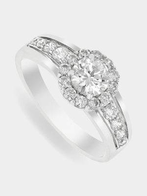 Cheté Sterling Silver Channel Set Cubic Zirconia Dress Ring