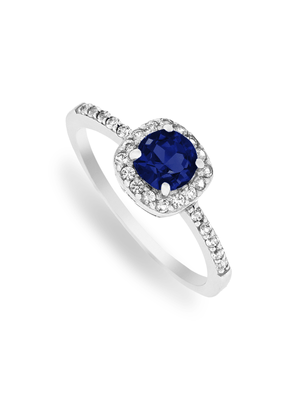 Sterling Silver Cubic Zirconia Women's September Birthstone Ring