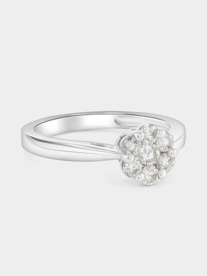 White Gold 0.50ct Diamond Cluster Ring