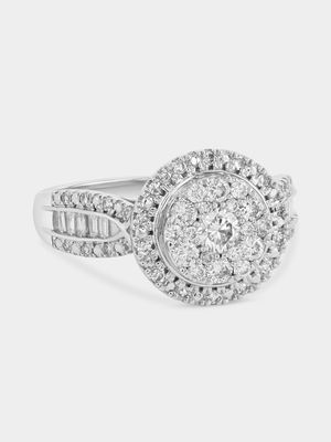 White Gold 0.7ct Lab Grown Diamond Round Halo Ring