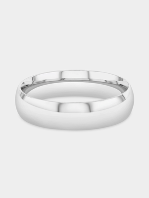 Sterling Silver Comfort Fit Wedding Band