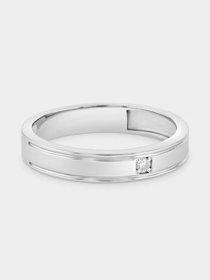 Sterling Silver Lab Grown Diamond Solitaire Ring