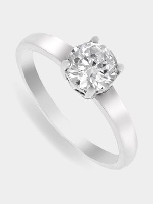 Cheté Sterling Silver & Cubic Zirconia Core Solitaire Ring