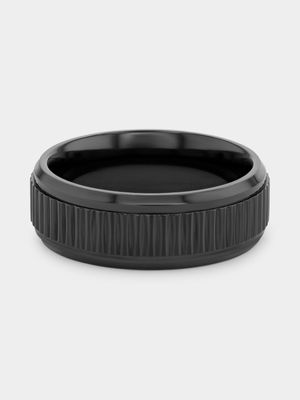 Zirconium Ribbed Ring