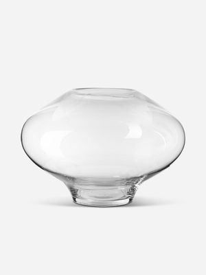 Large Bulbous Glass Vase 23.2 x 33cm