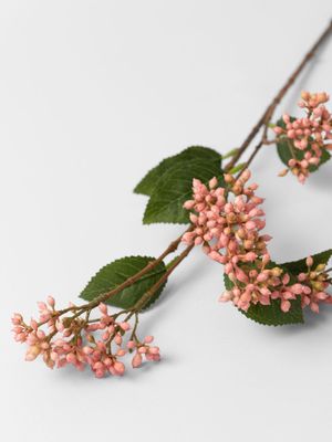 Faux Berry Stem Pink 61cm