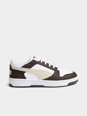 Mens Puma  Rebound  V6 LO Brown/Milk Sneaker