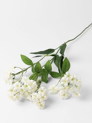 Faux Single Carnation Stem White 62cm