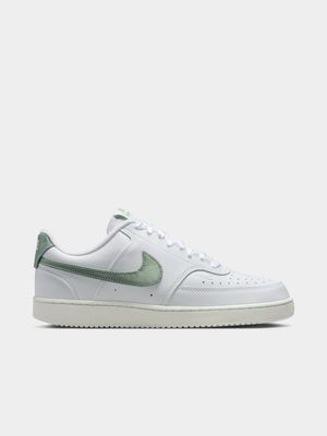 Womens Nike Court Vision Next Nature White/Jade/Silver Sneakers