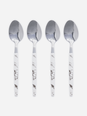 Jet Home Marble 4 Piece Dinner Spoon Set