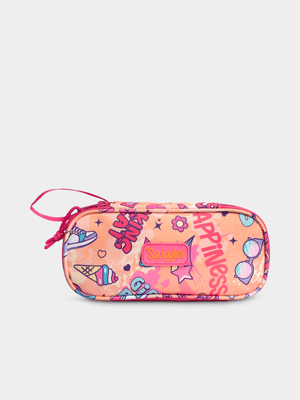 Squiggle Tweens Orange Pencil Case