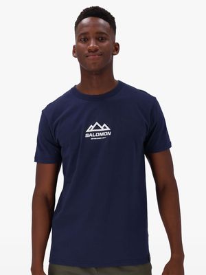 Mens Salomon Fresh Navy Tee