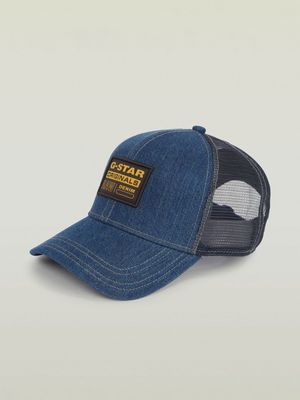 G-Star Men's Denim Embro Baseball Blue Trucker Cap