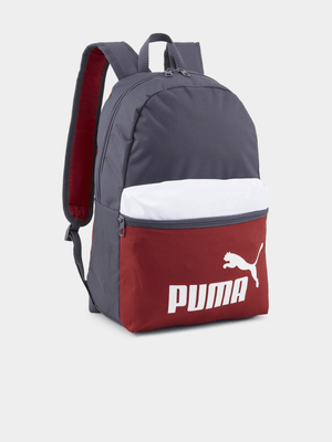 Puma Unisex Phase Colorblock Grey Backpack