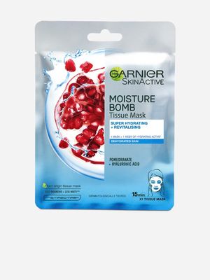 Garnier Moisture Bomb Tissue Mask - Pomegranate & Hyaluronic Acid