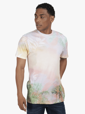 Men's Guess Multi Bsc Paradise Palm T-Shirt