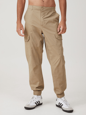 Men's Cotton On Beige Ripstop Jogger