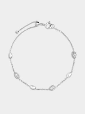 Chete 925 & CZ TT Molton Stations Bracelet