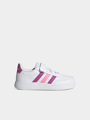 Kids Adidas Breaknet White/Pink Sneaker