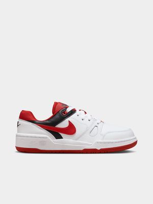 Nike Junior Full Force Low White/Red Sneaker