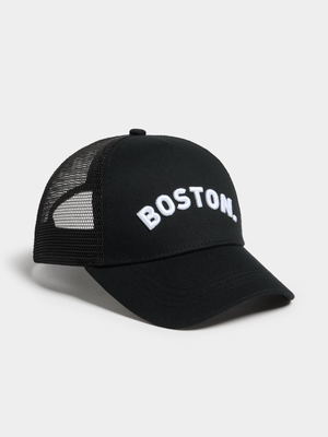 Jet Older Girls Black Boston Cap