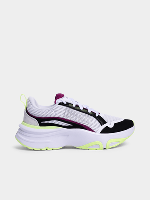 Women's Puma Softride Divine White/Black Sneaker