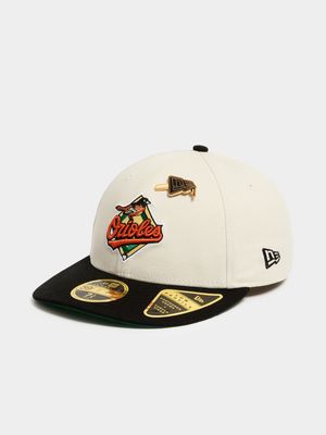 New Era Unisex 59Fifty Baltimore Pin Beige/Black Cap