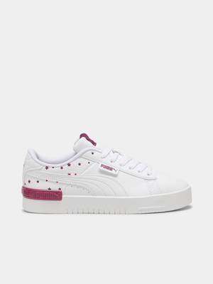 Junior Grade-School Jada Star White/Purple Sneakers