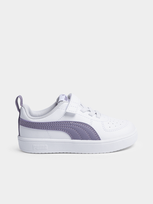 Toddlers Puma Rickie White/Purple Sneaker