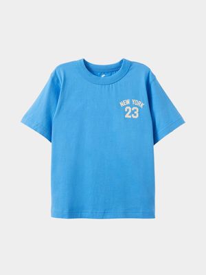 Cotton On Kids Blue Boy Jonny Short Sleeve Graphic Print T-shirt