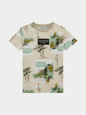 Junior Boys Guess Multi T-Shirt