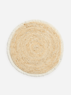 Jet Home Natural Hyacinth Round Place Mat