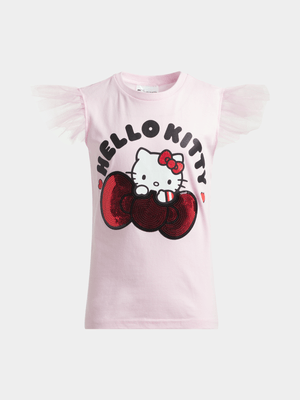 Jet Younger Girls Pink Hello Kitty T-Shirt