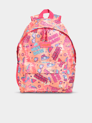 Squiggle Tweens Orange Backpack