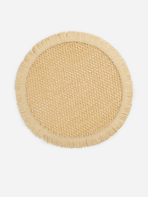 Jet Home Straw Fringed Place Mat