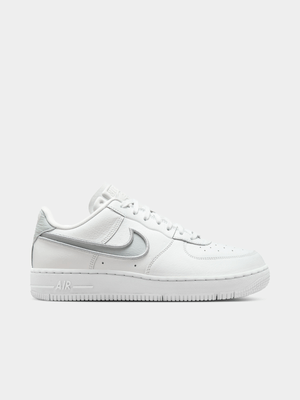 Nike Women's Air Force 1 White/Silver Sneaker