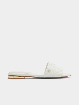 Women's Aldo White Sundown Flat Sandals