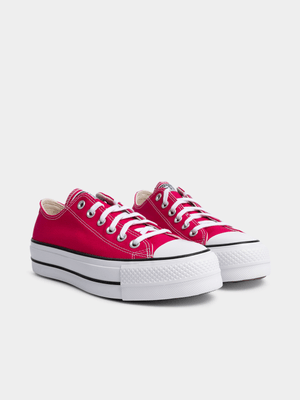 Women's Converse  Chuck Taylor All Star Elevation  Platform Pink/White Sneaker